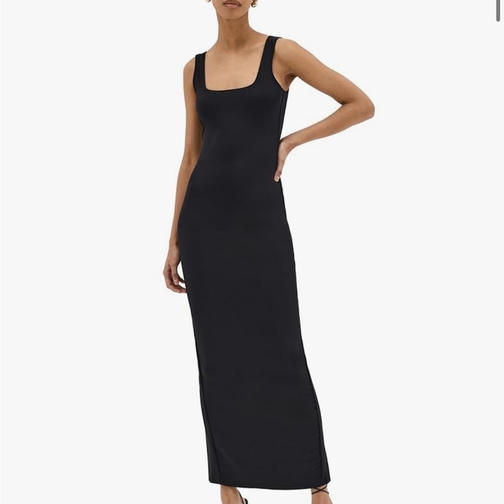 Good American Women’s Black Modern Scuba Tank Maxi Dress